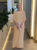 Conjunto Elegante Feminino Bicolor com Paetês (50% OFF)