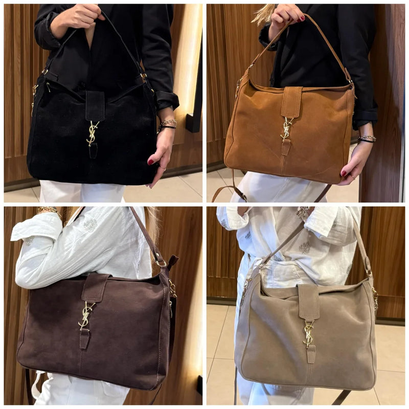 Bolsa Grande de Camurça Primeira Linha