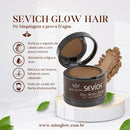 Pó Maquiagem p/ Cabelo a prova D'agua - SEVÍCH ✅