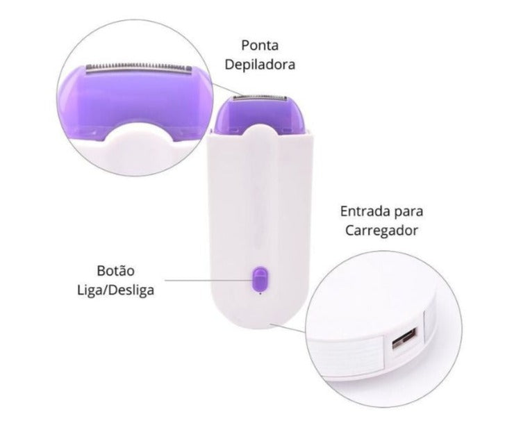 Depilador DepiLaser 2 em 1 - Indolor [ + BRINDE]