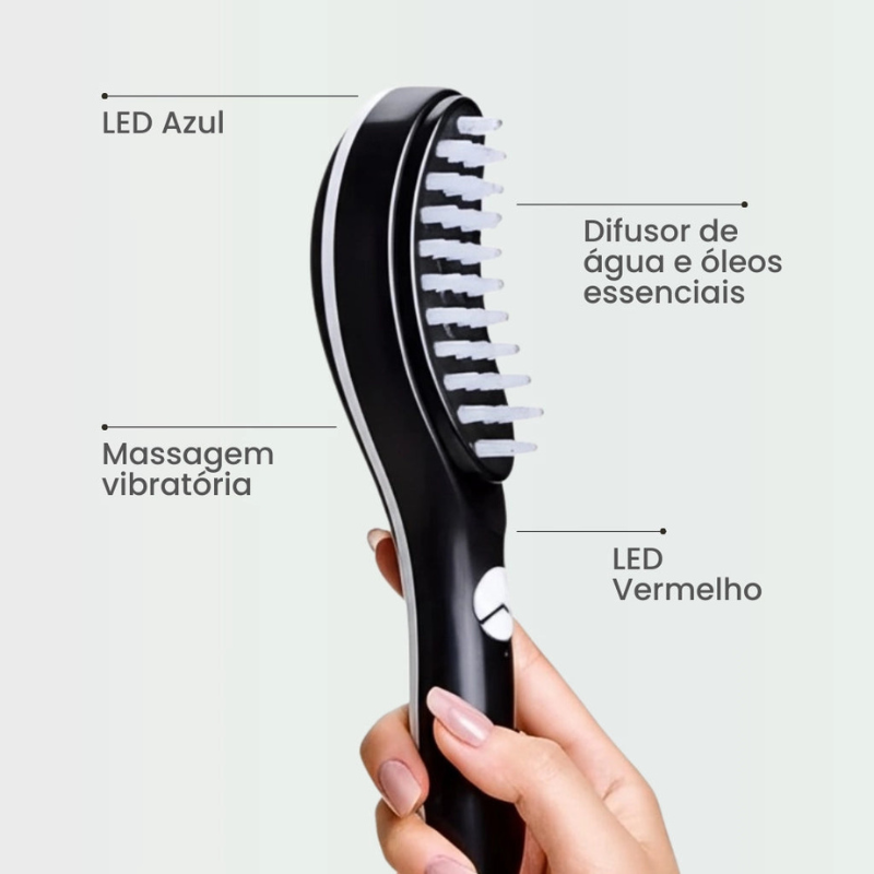 GlowBrush: Escova de Crescimento Capilar [+BRINDE EXCLUSIVO]