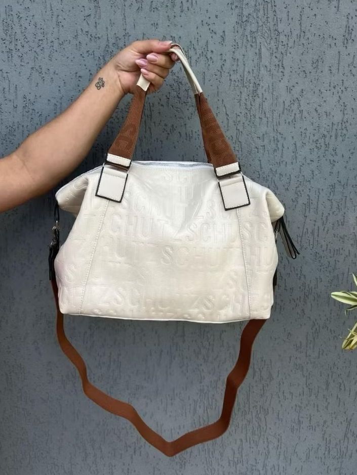 Bolsa de Couro Grande 2 em 1 Schutz Alto Relevo