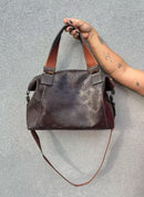 Bolsa LV de Couro Grande 2 em 1