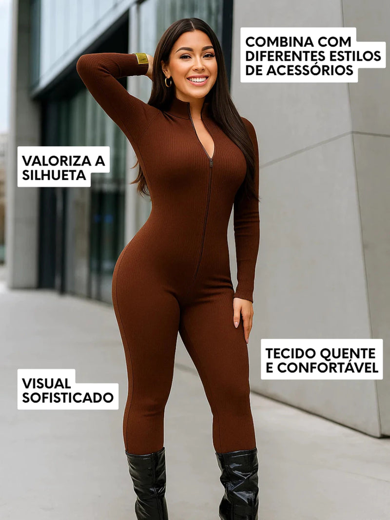 Macacão Exclusivo Virginia Manga Longa {COMPRE 1 LEVE 2} + PRESENTE EXCLUSIVO