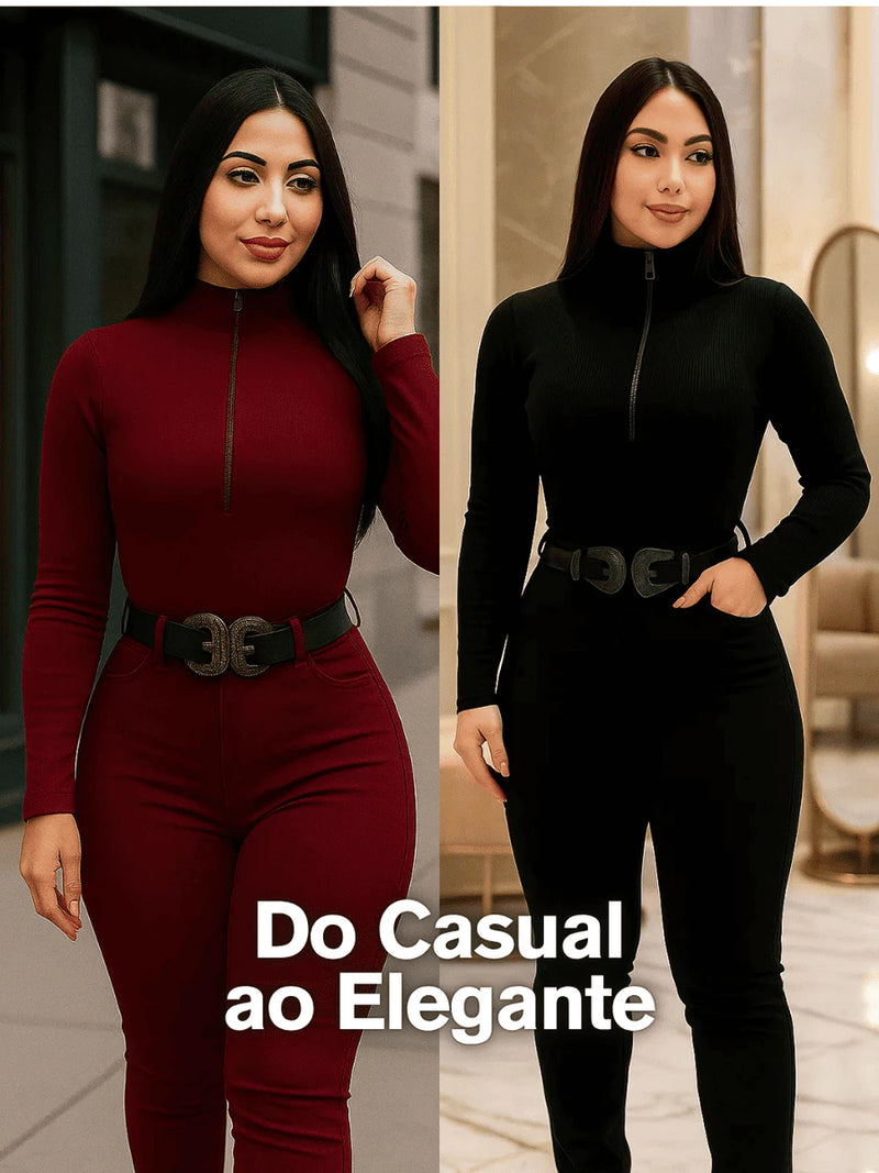 Macacão Exclusivo Virginia Manga Longa {COMPRE 1 LEVE 2} + PRESENTE EXCLUSIVO