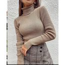 Kit 3 Blusas Cacharrel Gola Alta Manga Longa Canelada SoftGlow {+BRINDE EXCLUSIVO}